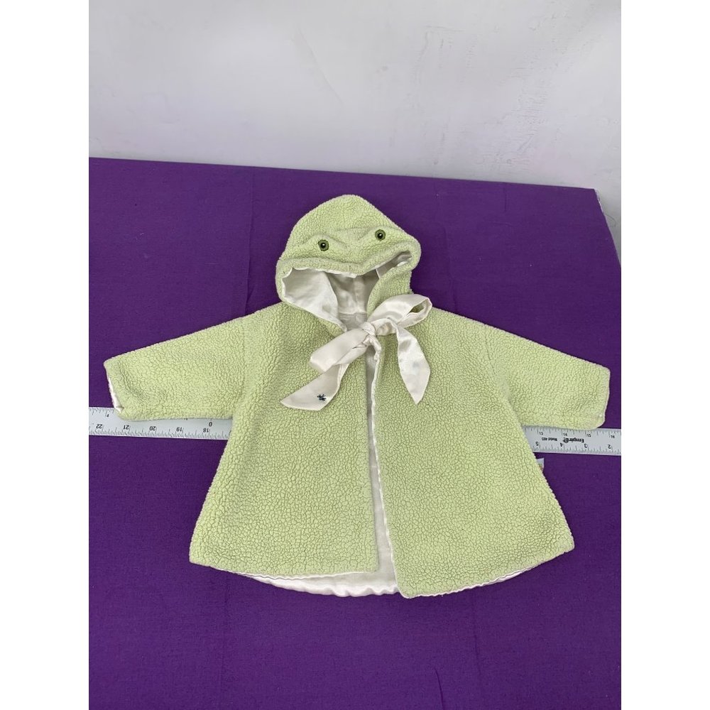 Bunnies By The Bay Baby Frog Sweater Hooded Tie Closure Sweater Jacket Cloak Was